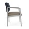 Lesro Lenox Steel Wide Guest Chair Metal Frame, Silver, RS Night Sky Back, MD Farro Seat LS1201 - alternate 2